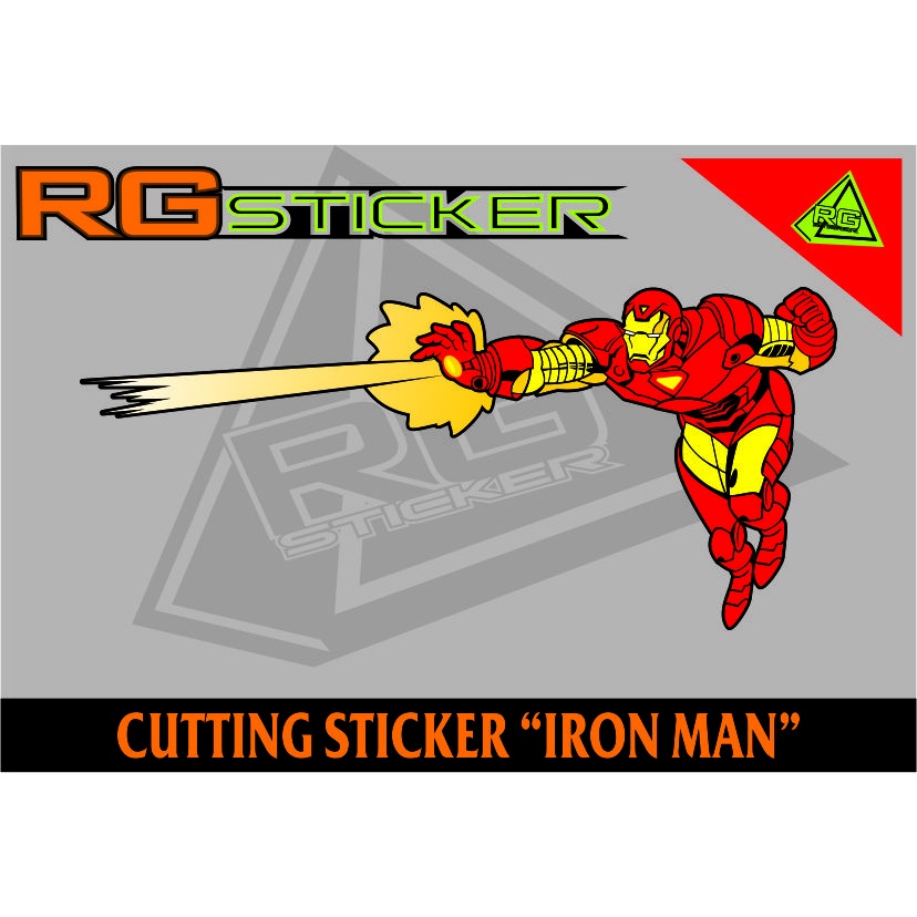 cutting stiker iron man uk 20 cm