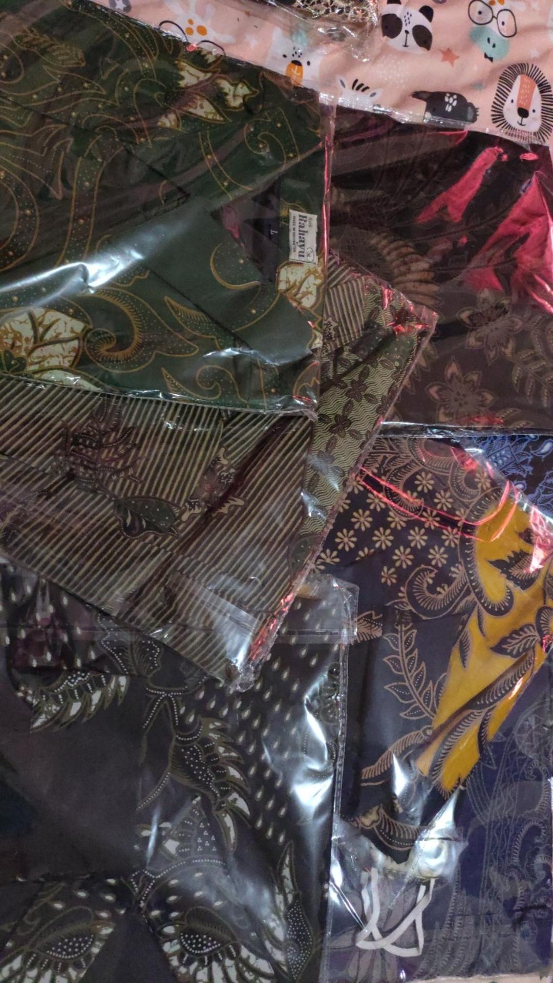 Batik Premium Batik Pria Lengan Panjang Kain Baturaden Batik Solo