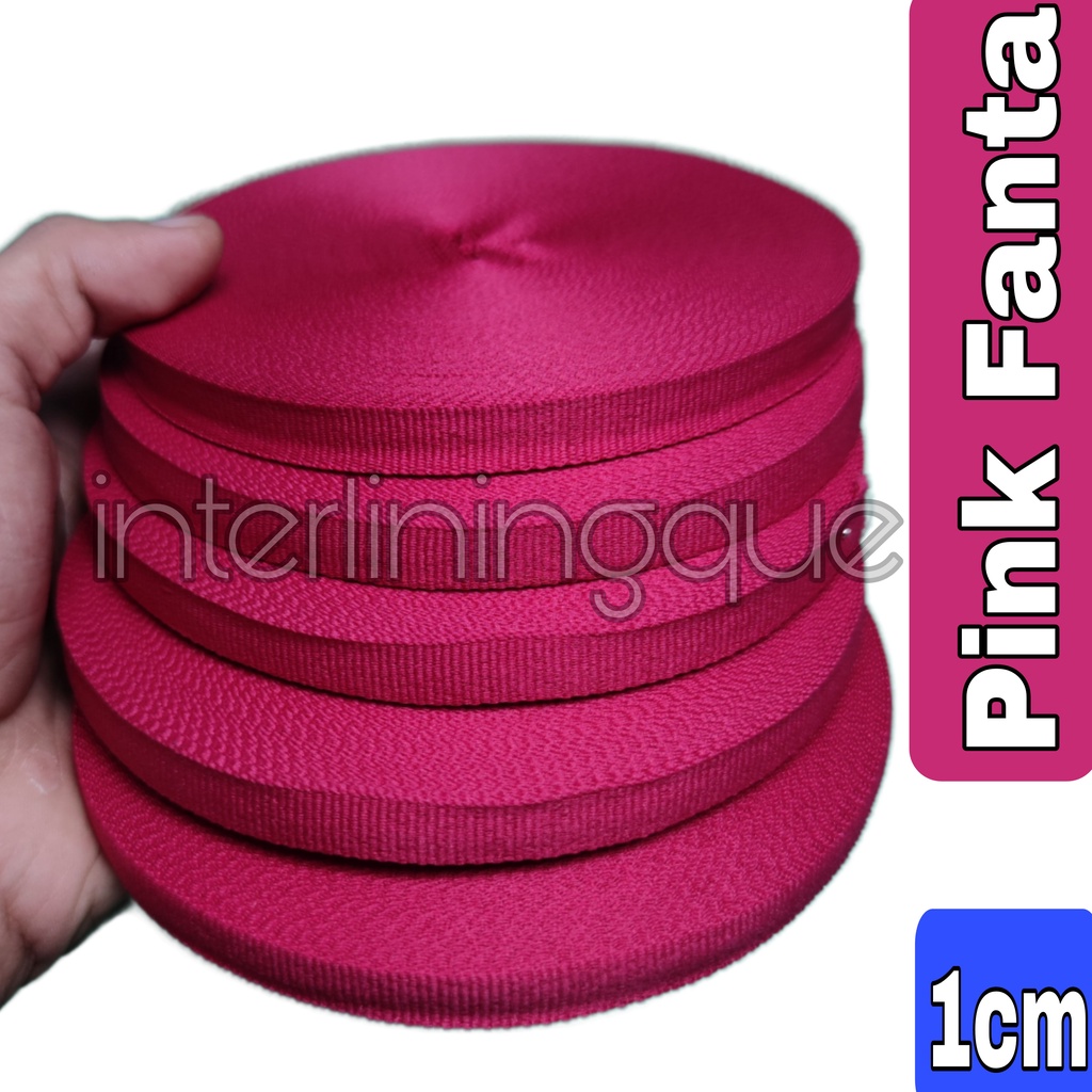 Lebar 1 cm @28,5Yard  Pita Grossgrain Polyester Untuk Kado Souvenir Hampers Craft dll