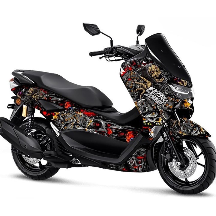 Decal New nmax 2020 Stiker Full body Hitam Electrical Zombie