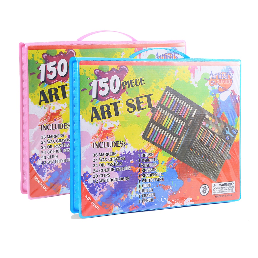 

Jens&Jeff - Art Set Isi 150 Pcs Pensil Warna/Set Crayon Full Set Alat Lukis/ Set Warna Murah