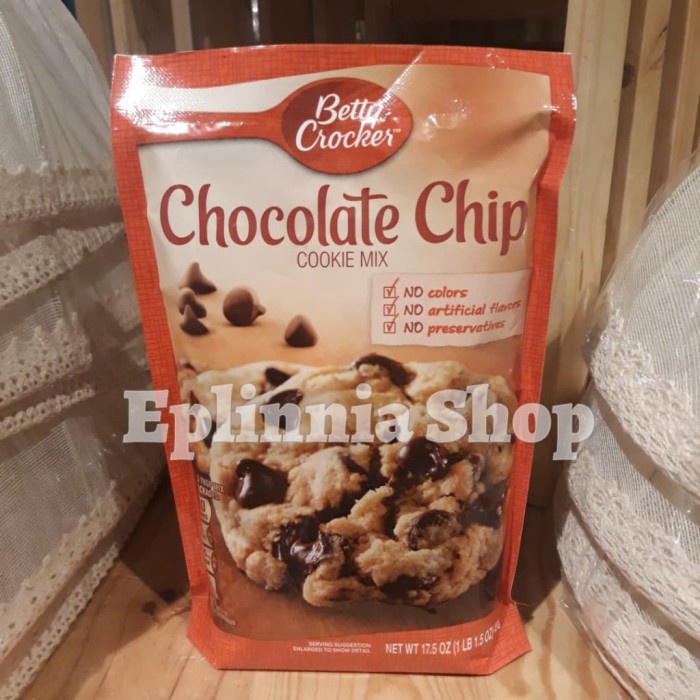 

BISA COD Betty Crocker Chocolate Chip Cookie Mix 496gr