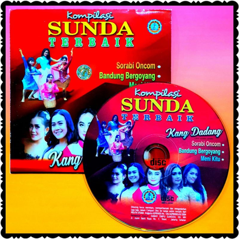 KASET ORIGINAL COMPACT DISC CD MOBIL LAGU POP SUNDA TERLARIS-LAGU DANGDUT POP SUNDA-LAGU SUNDA DISCO