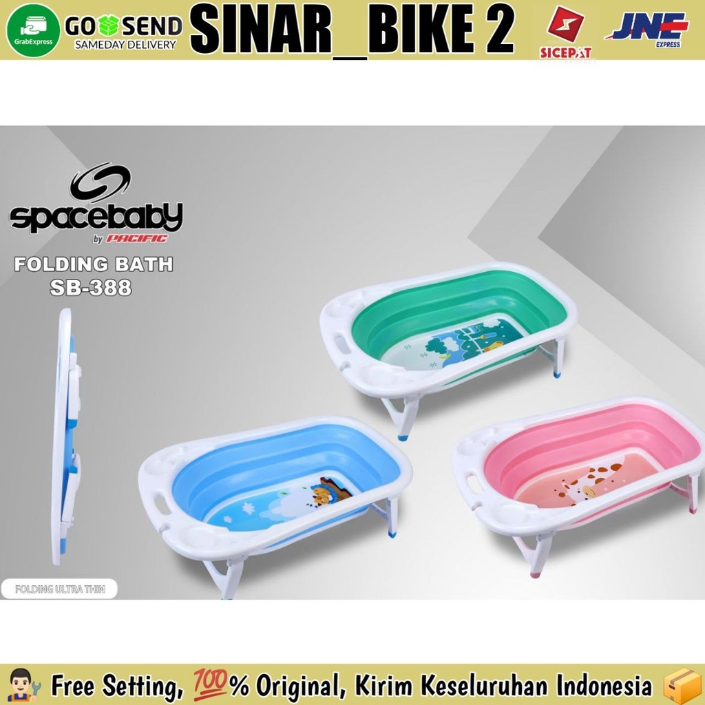 Folding Baby Bath SPACEBABY SB 388 Bak Tempat Mandi Kolam Anak Bayi Bisa Dilipat