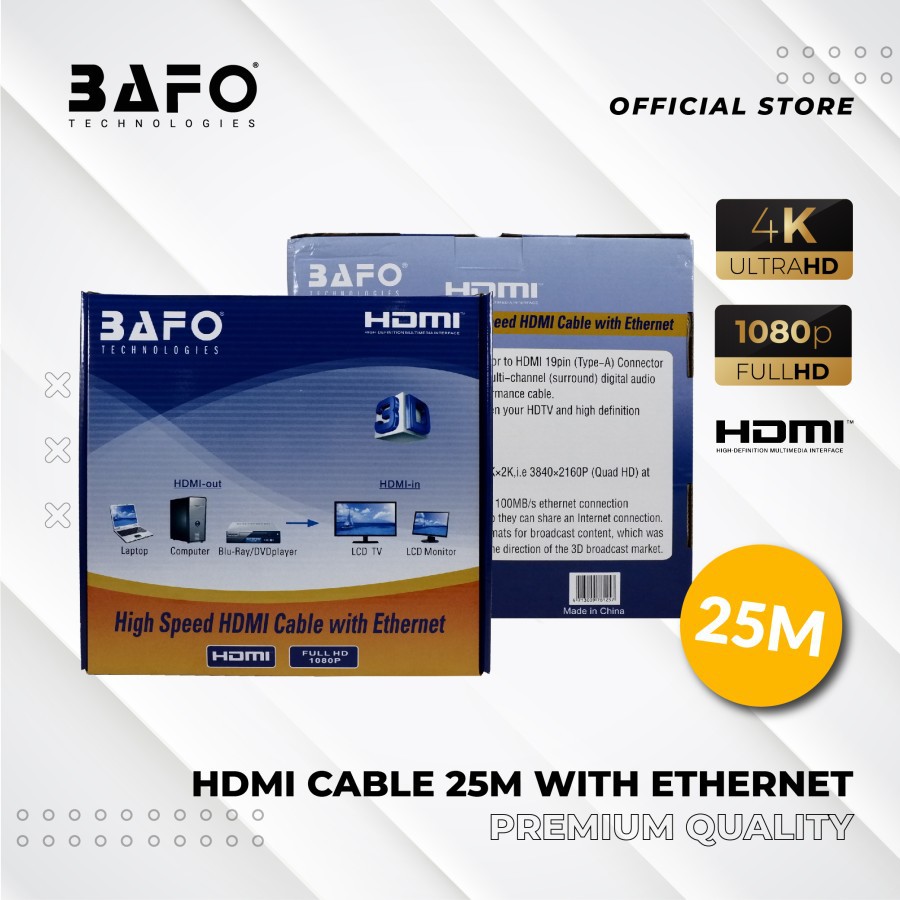 Kabel HDMI BAFO 25 Meter