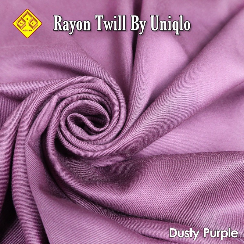 [ORIGINAL] KAIN RAYON TWILL BY UNIQ-LO PREMIUM QUALITY VISCOSE UNIQLO TWILL KATUN TOYOBO FODU