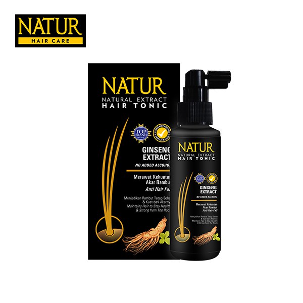 NATUR Hair Tonic Gingseng 90 ml - Hairtonik Rambut Rontok