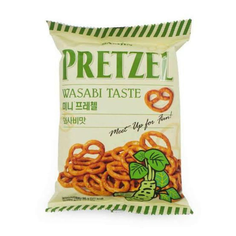 

Samjin pretzel korea wasabi taste 85gr | makanan ringan | import