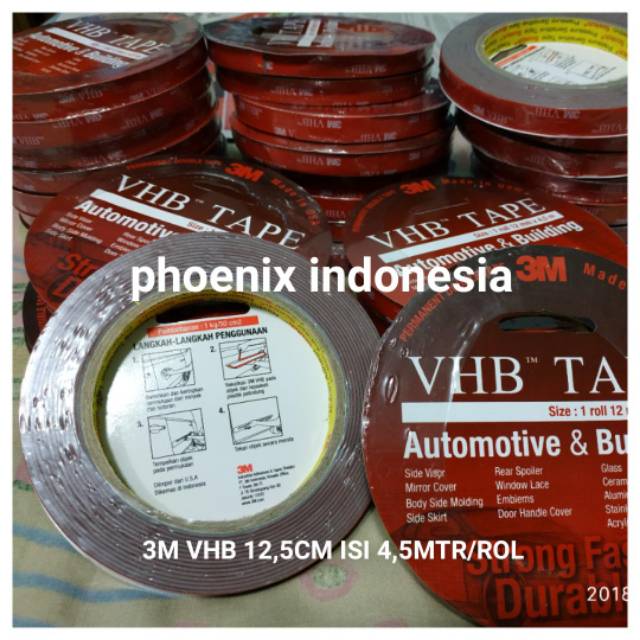 

Isolasi 3M seri VHB 1.25cm isi 4.5meter