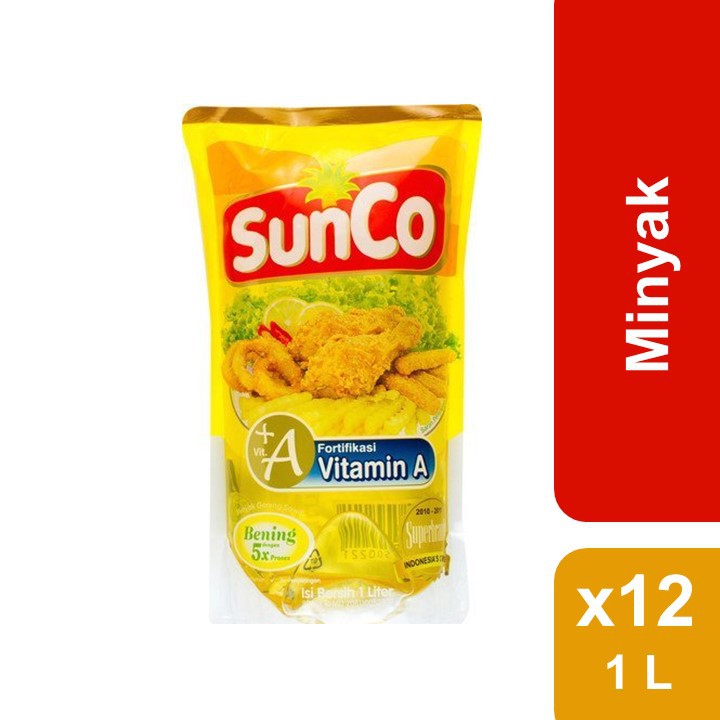 SunCo Minyak Goreng Refill 1 Liter (1 Karton) | Shopee Indonesia