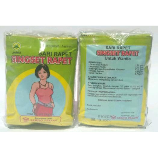 

Jamu Tradisional Sari Rapet Singset Rapet Sabdo Palon Isi 10 Bungkus