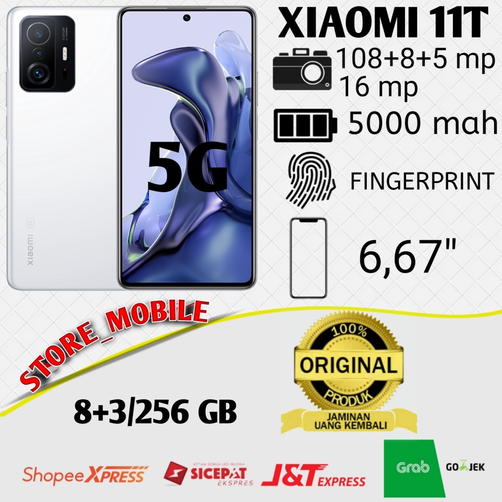 XIAOMI MI 11T 5G RAM ( 8GB + 3GB EXTENDED ) 256GB ROM GARANSI RESMI