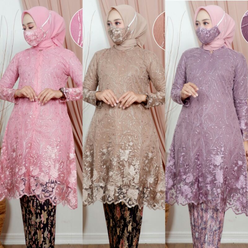 KEBAYA SET/TUNIK BUSUI DIAJENG/KEBAYA/KEBAYA WISUDA/KEBAYA MODREN/KEBAYA KONDANGAN/KEBAYA MEWAH