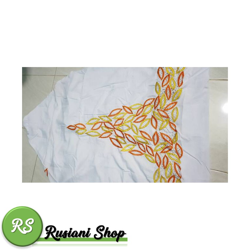 Mukena Bordir Mukena polino terusan/mukena polino bordir Nyaman