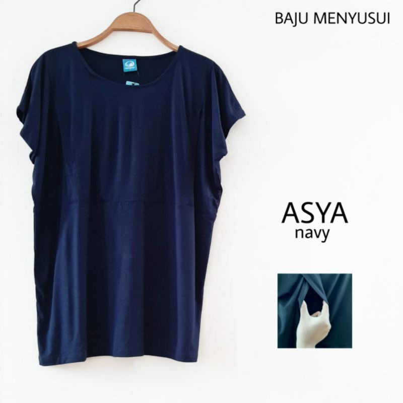 MAMIGAYA  Nursing Wear - NEW  ASYA  Baju Menyusui Atasan Kaos ASI