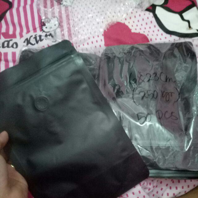 Standing Pouch Doff Series 250gr Kopi Uk. 16x23cm (50 Pcs) With Zipper And Valve