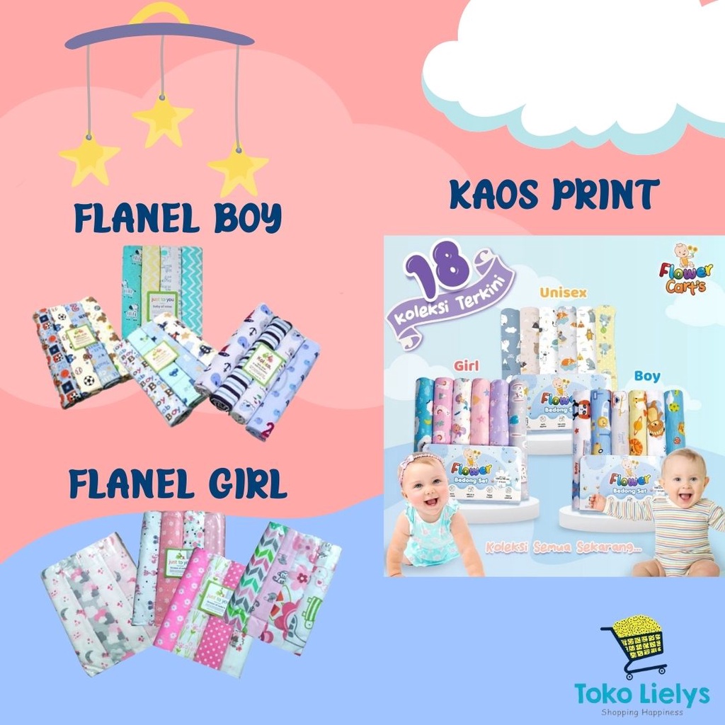 Bedong Bayi Flanel Bedong Jumbo Bedong Kaos Just to you  Kolaco Carterlove 1 PACK