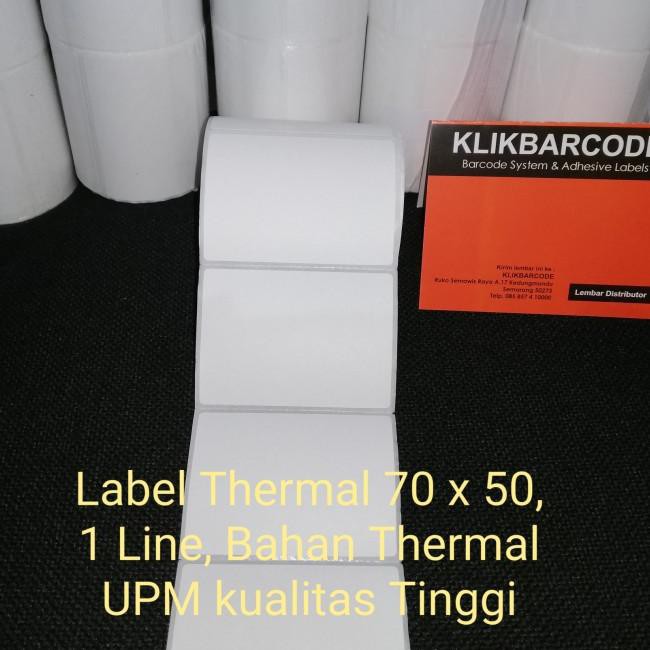 

Serba.Murah⭐ GV0.ZF LABEL STICKER BARCODE THERMAL 70 X 50 - 70X50 MM - 1LINE - ISI : 400 PCS - XPRIN