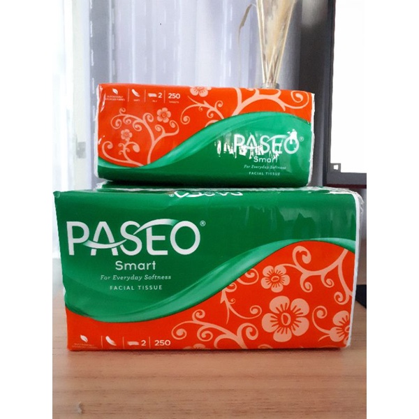 Tissue Paseo Smart 2 Ply 250 Sheets Tisu Paseo Tisue Facial 250 2ply