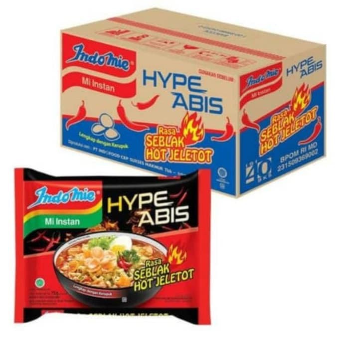 

Indomie Hype Abis Seblak Hot Jeletot 40 x 75 gram