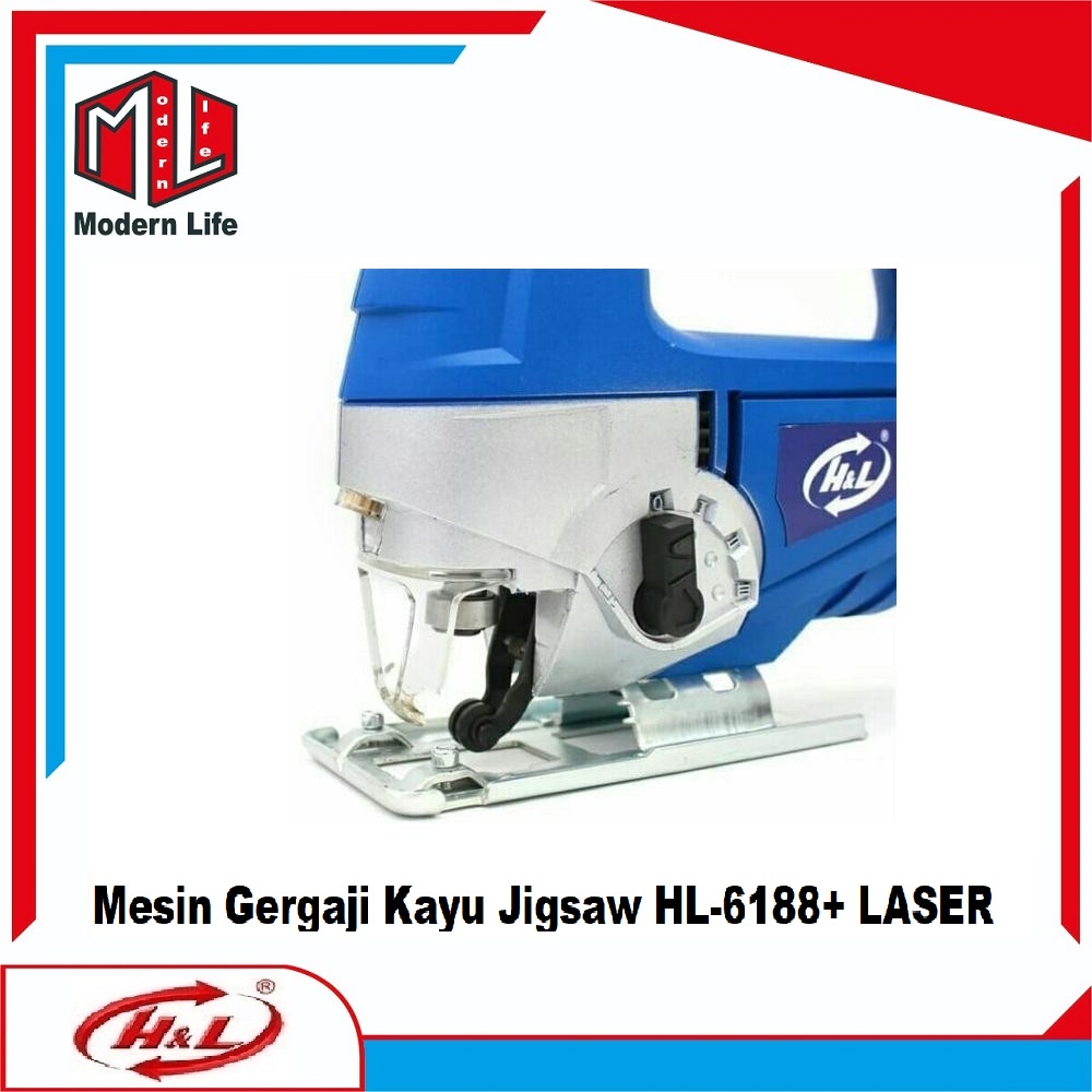 Mesin Gergaji Jigsaw Potong Triplek HL 6188+ Laser Variable Speed