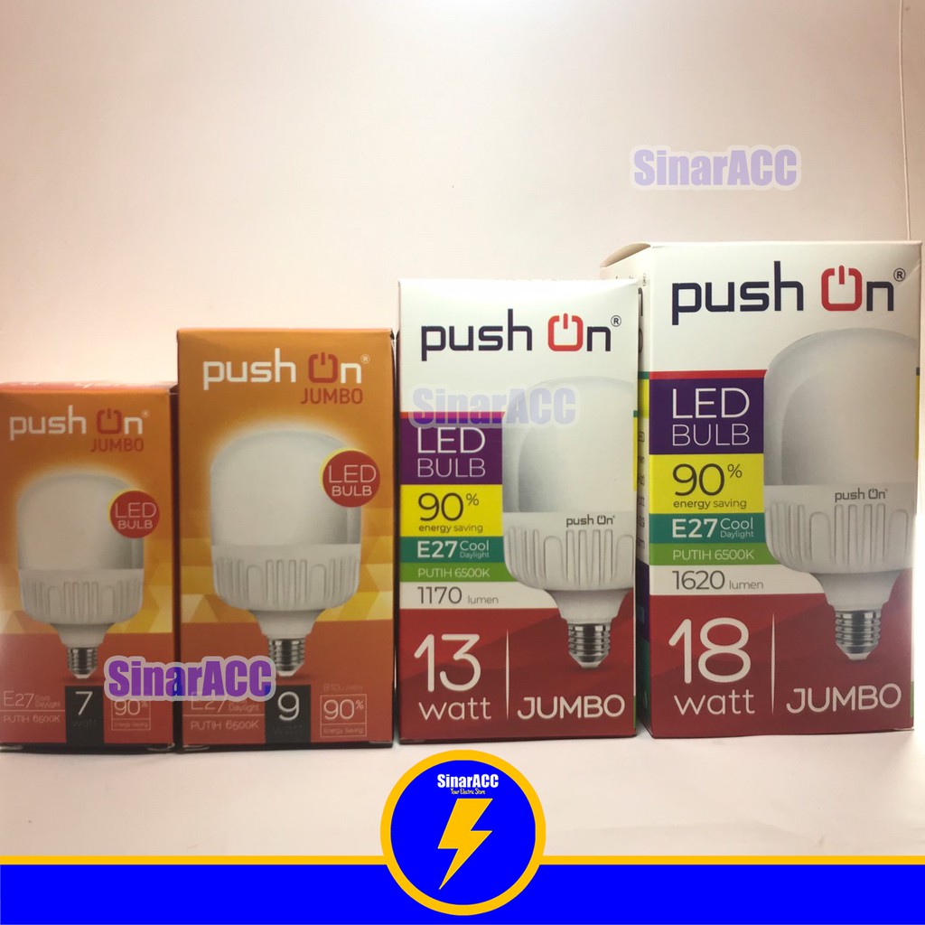 Lampu Led jumbo push on 7 watt led capsul