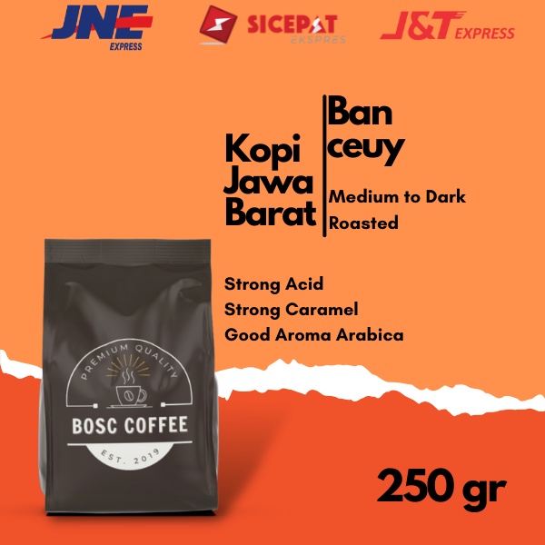 

Biji Kopi Arabika Jawa Barat 250 gr - Banceuy Grade 1 Roast Beans 100% Biji Kopi Berkualitas