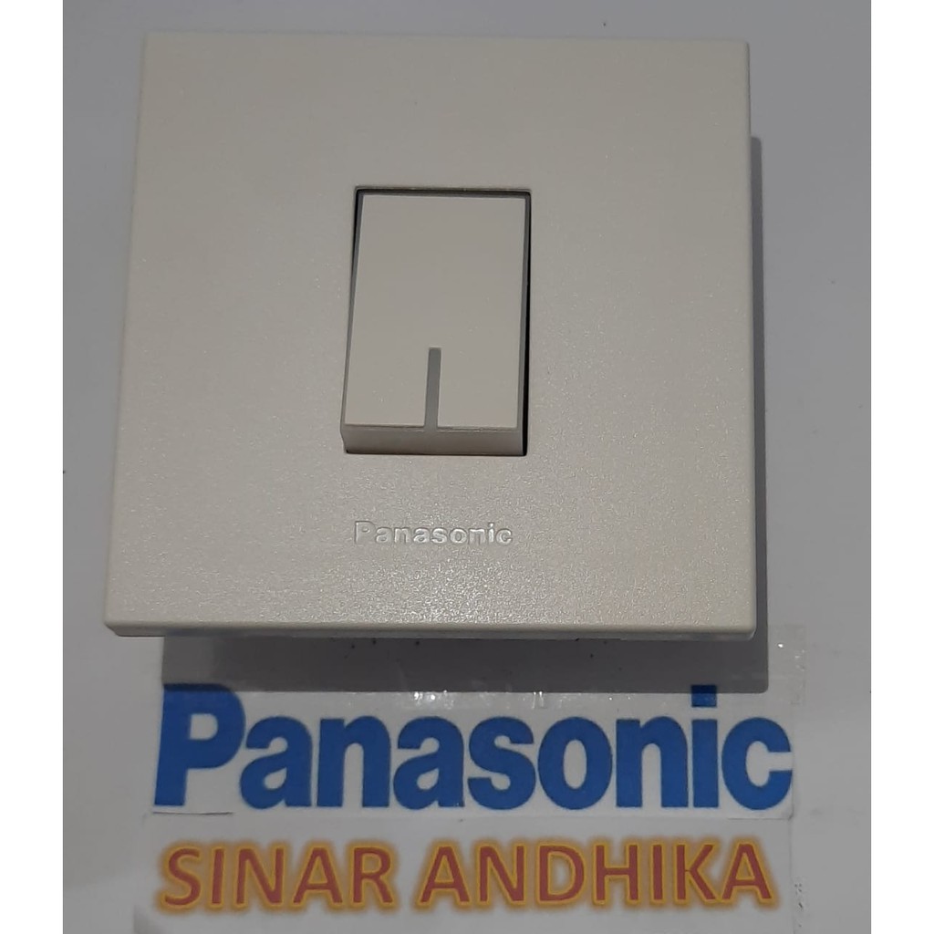 SAKLAR ENGKEL KECIL INDIKATOR PUTIH STYLE E PANASONIC WESJ 78019W+WESJ 5571