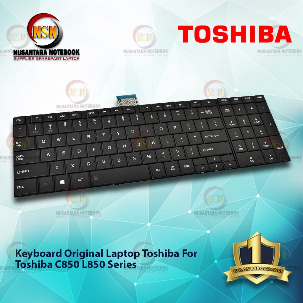 Keyboard Laptop Toshiba C850 L850 SERIES