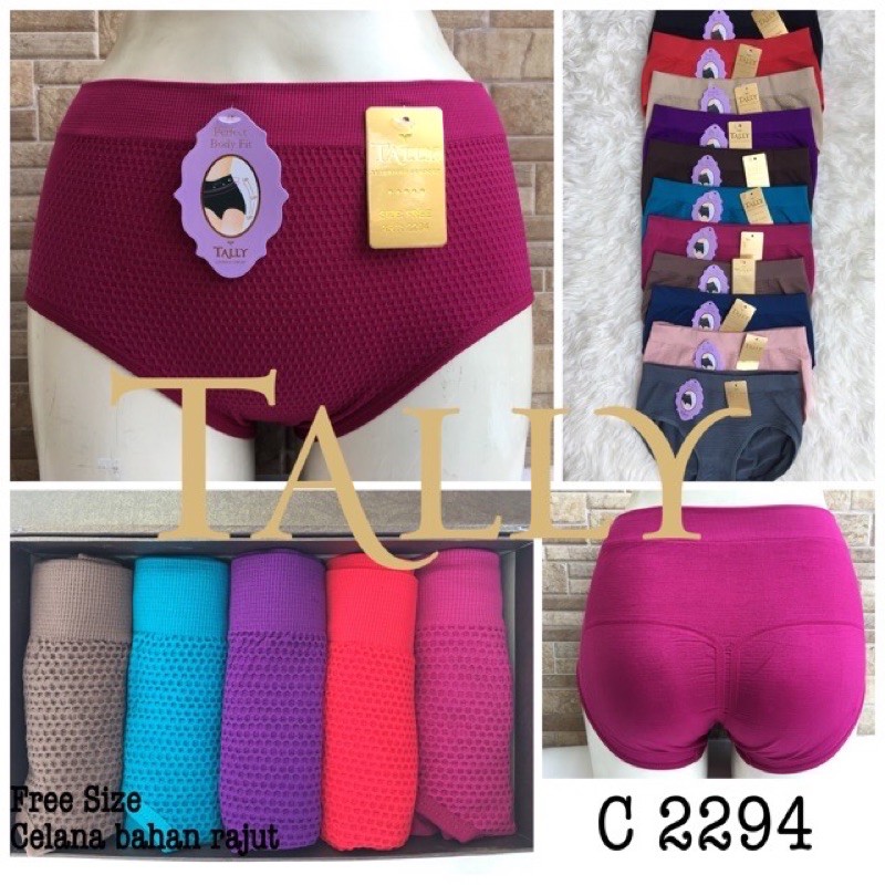 CD / Celana Dalam Wanita TALLY 2294(Bahan Rajut  +Lembut  FREE SIZE )