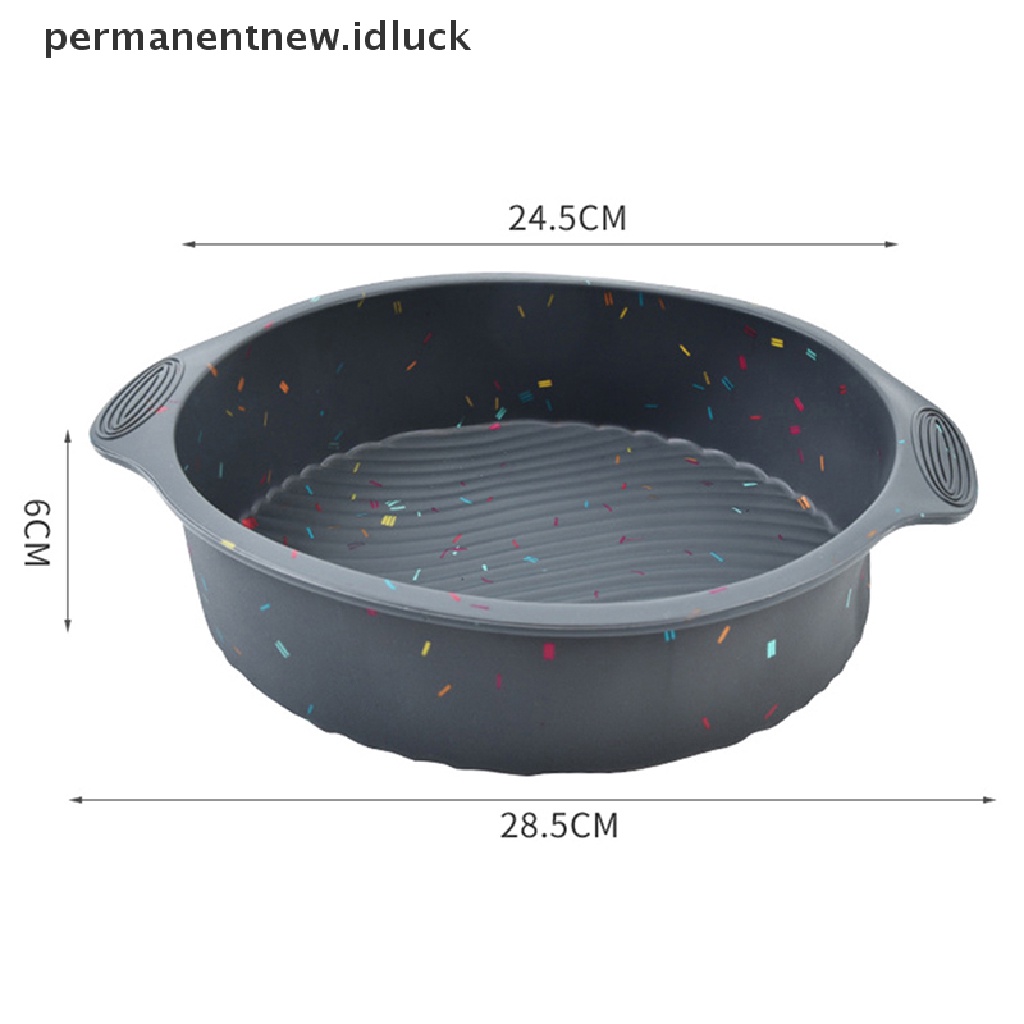 Cetakan Kue Mousse Roti Bentuk Bulat Bahan Silikon Reusable Untuk Alat Dapur