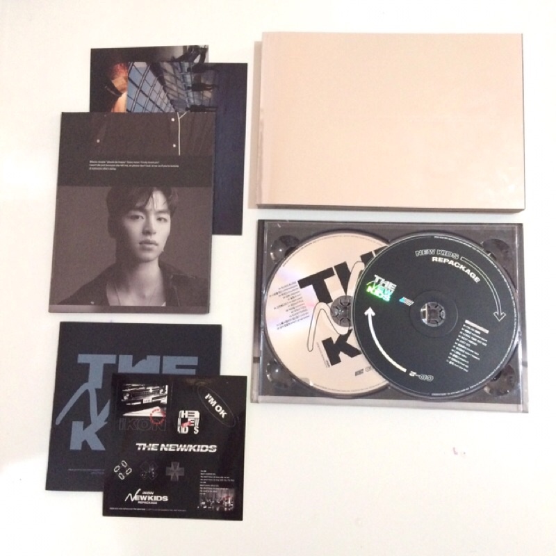 ALBUM ONLY iKON NEW KIDS REPACKAGE BLACK VER BOBBY HANBIN JUNE JINAN CHANU DONGI YOYO