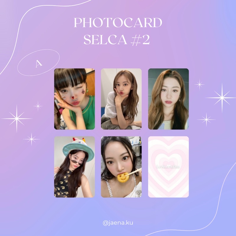 [LE SSERAFIM] PHOTOCARD SELCA #2 LE SSERAFIM ‼️BACA DESKRIPSI‼️