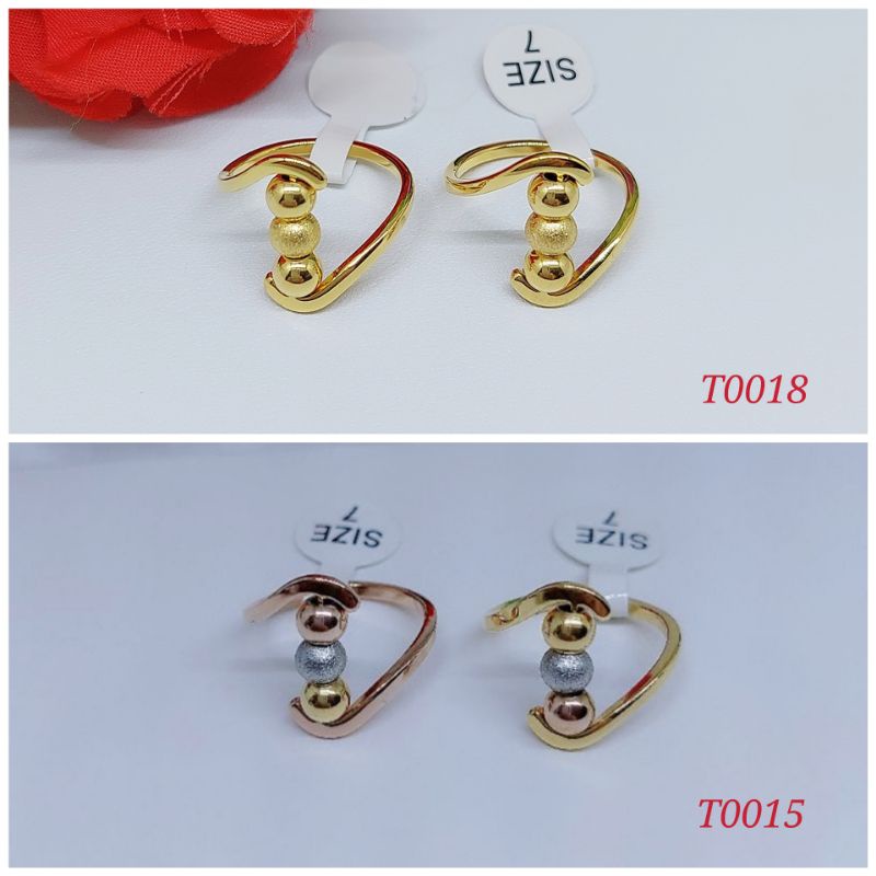 Cincin titanium  bola T0014 - T0018