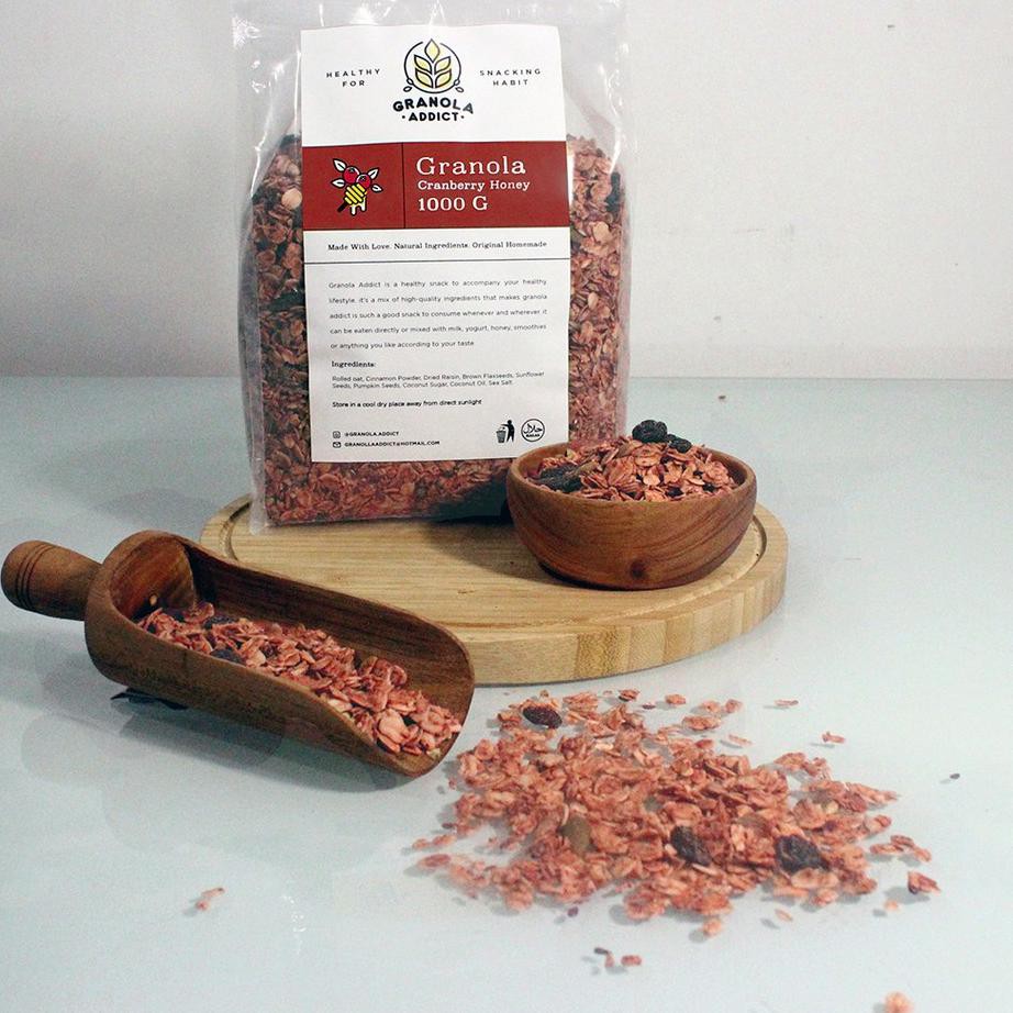 

DFY♝ Granola Addict - Cranberry Honey 1000G (1KG) Kirim Langsung