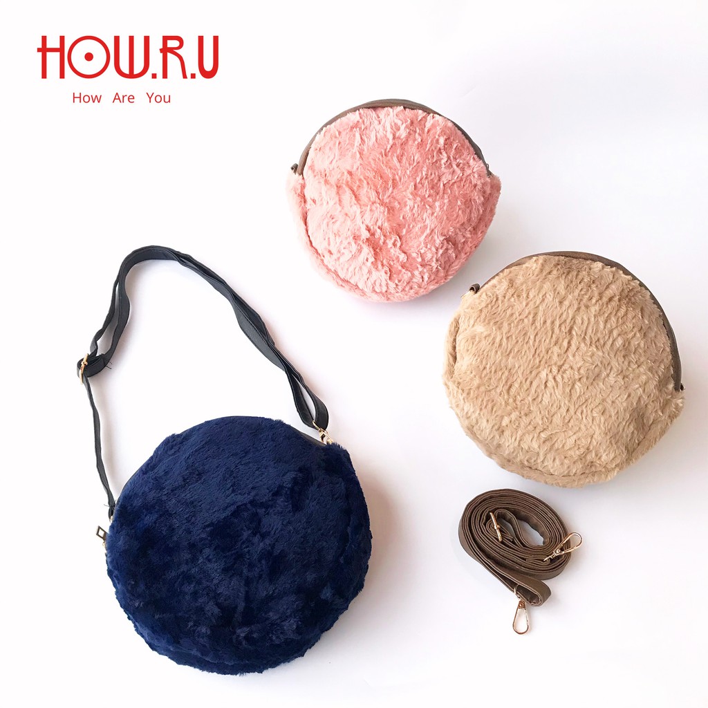 HOW.R.U | Tas Selempang / Sling Bag Furry Clarrice