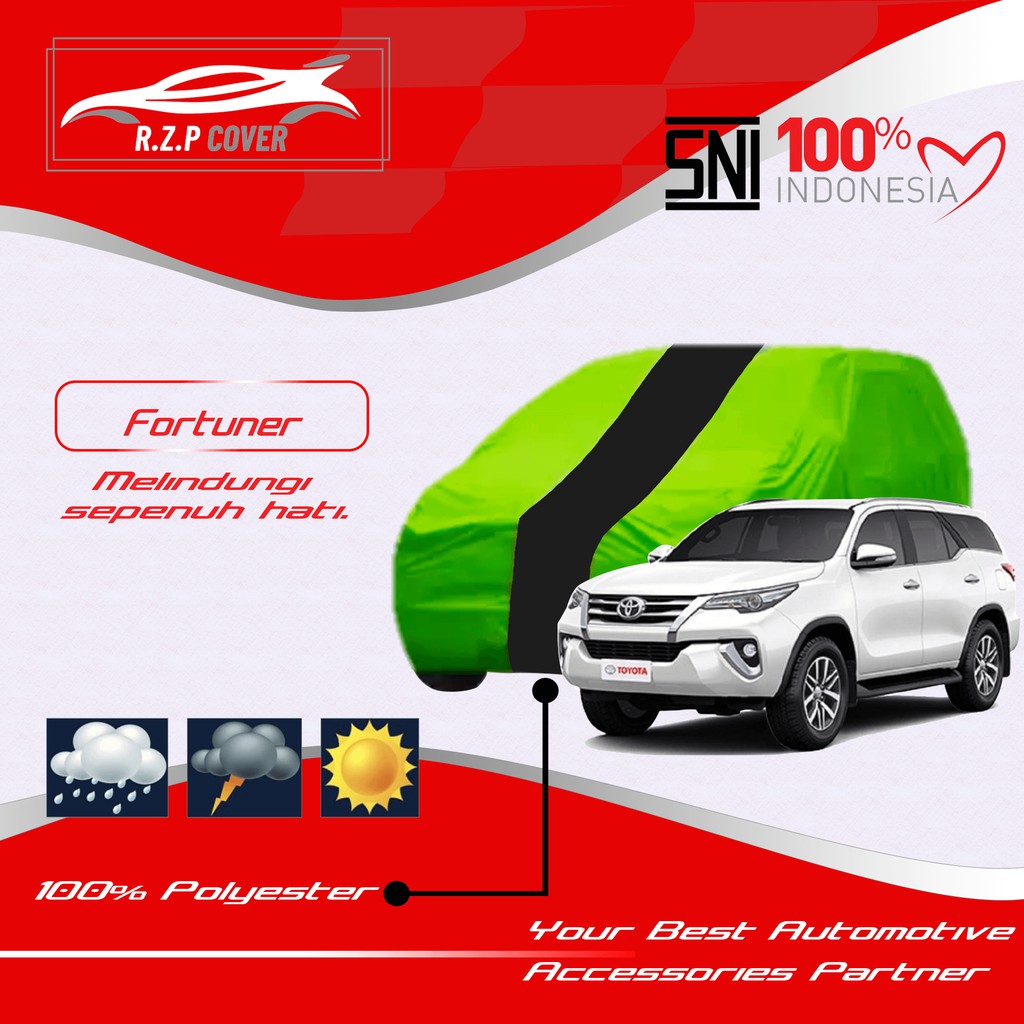 BODY COVER MOBIL FORTUNER SELIMUT MOBIL FORTUNER SARUNG MOBIL FORTUNER TERBAIK