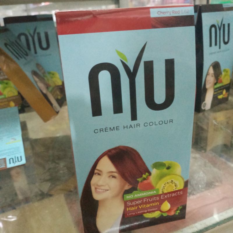 Jual Nyu Creme Hair Color Cherry Red Pewarna Rambut Indonesia Shopee Indonesia