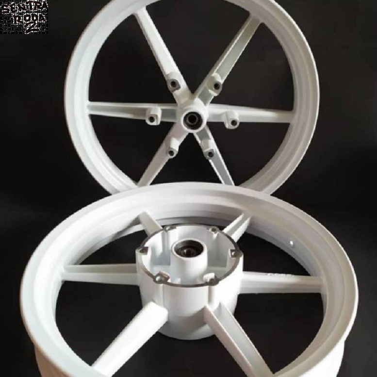 Velg VRossi Tapak Lebar Kawasaki Ninja 150RR UK 250/300 Ring 17 Velg Racing Ninja 150RR (Pure White)