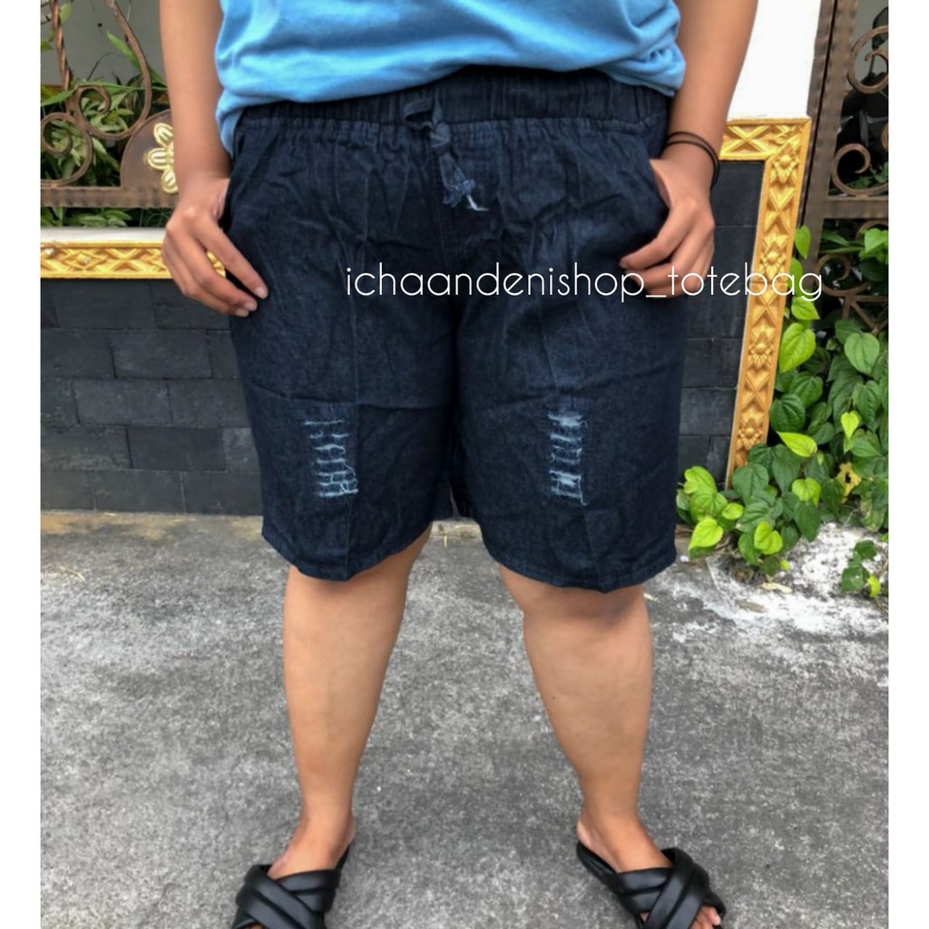 celana jumbo jeans sandwash tulang muat bb sampai 100 kg