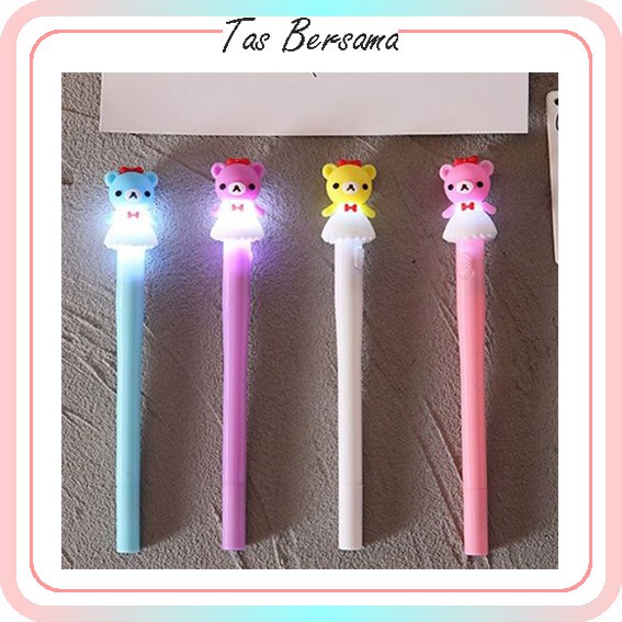 

Tas bersama 443 COD Pena Bear LED Lucu LED Unicorn Pen Murah Produk Import