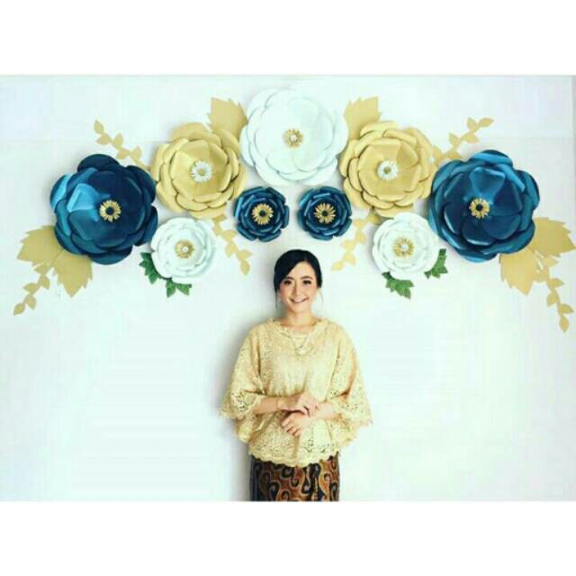 Flower Paper Paper Flower Bunga Kertas Dekorasi Shopee Indonesia