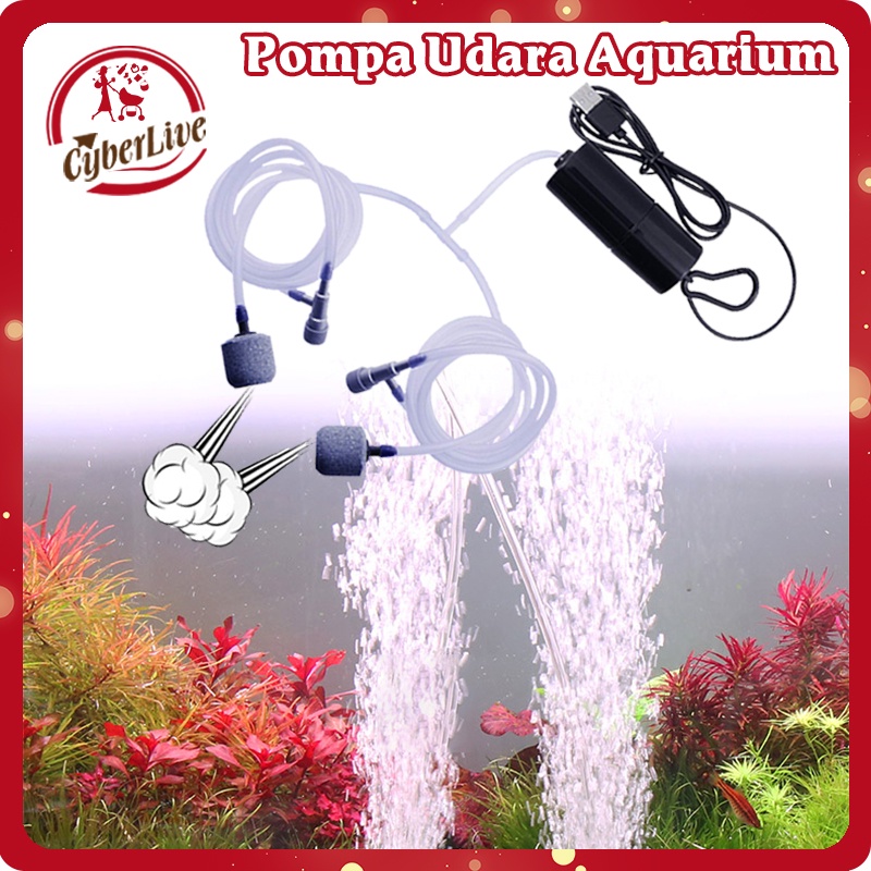 Aerator Aquarium Mini Batu Gelembung Aerator Usb Pompa Udara Aerator Airpump