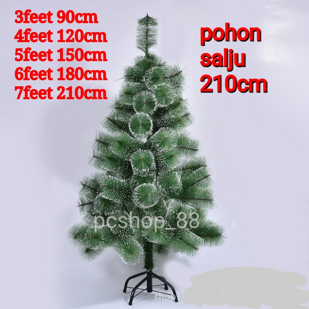Pohon Natal 7feet Pohon Natal Jarum Salju 210cm