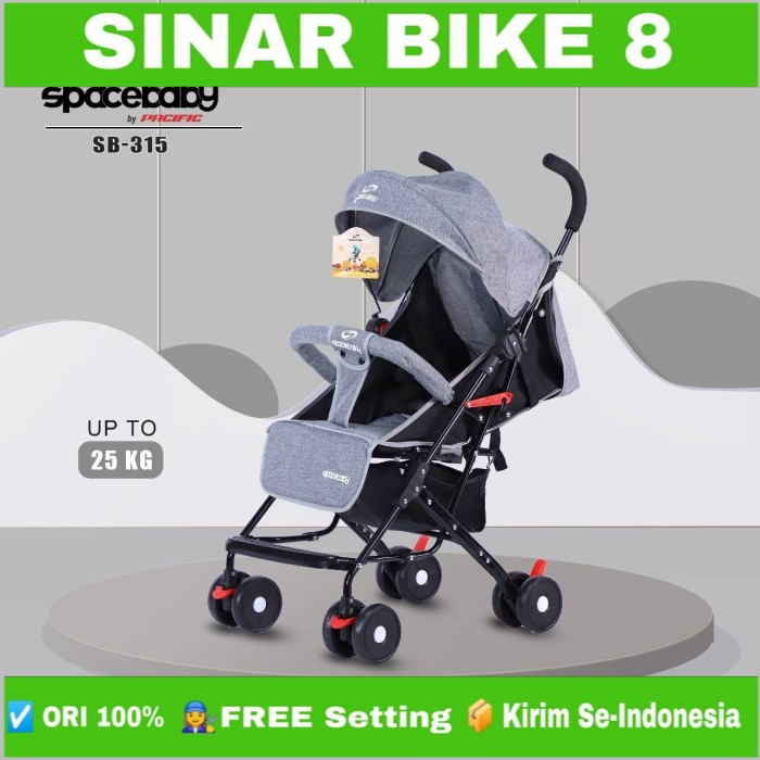 Baby Stroller Kereta Dorong Anak Bayi SPACEBABY SB 315