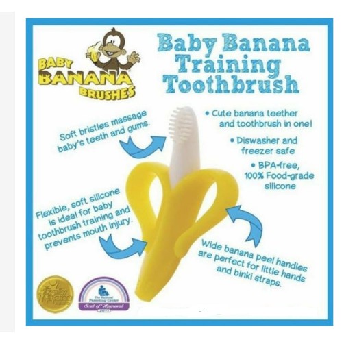 BSS Teether Banana Silicone Sikat Gigi Pisang Gigitan Bayi