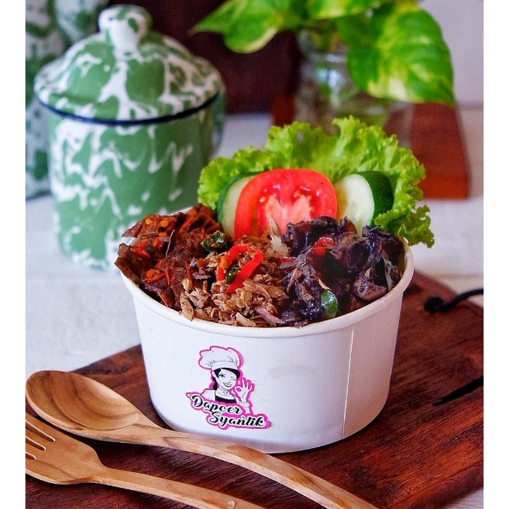 

RiceBox Nasi Combo Cumi item Paru Tongkol Dapoer Syantik