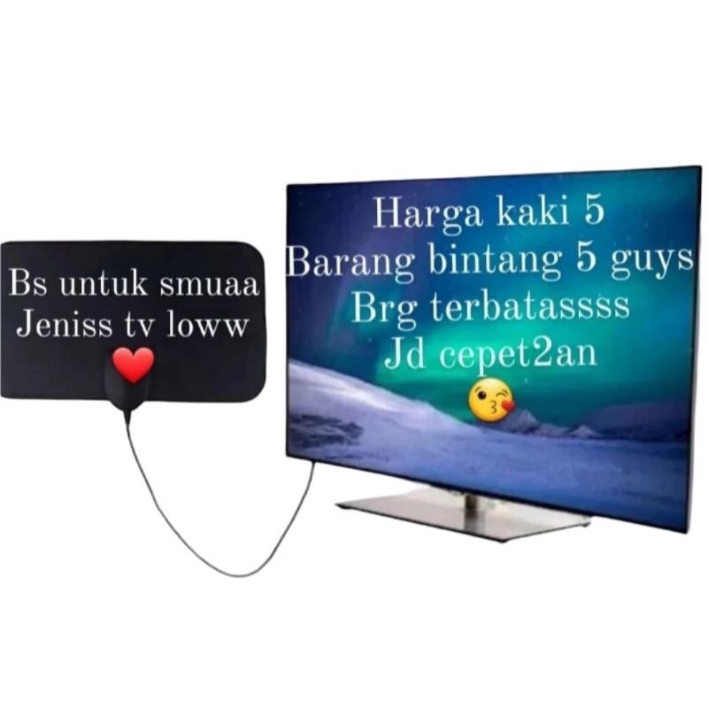 Anten digital super jenih tv digital termurah sekali