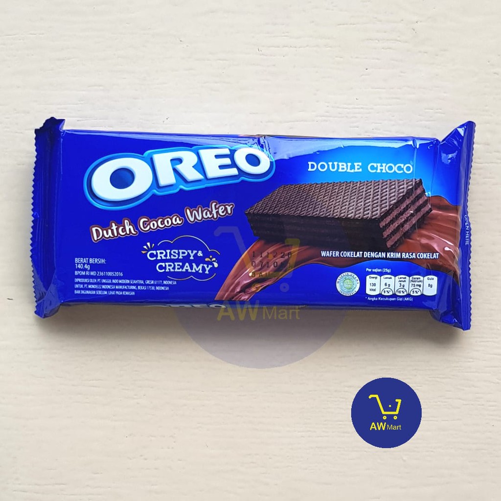 OREO DUTCH COCOA WAFER 140.4 GRAM - CRISPY CREAMY - Choco Vanilla &amp; Double Choco