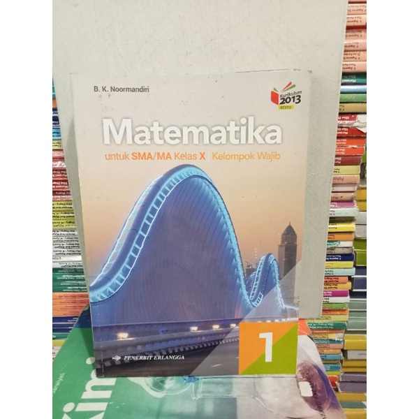 buku matematika kelas 10 SMA Erlangga BK noormandiri